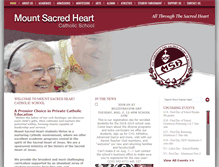 Tablet Screenshot of mountsacredheart.org